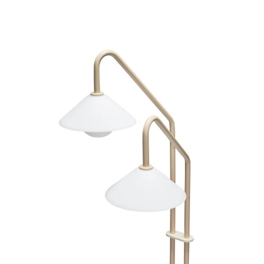 Elegáns bézs kétágú állólámpa