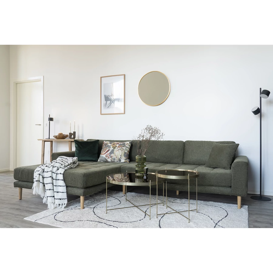 Elegáns réz színű kör tükör 60 cm