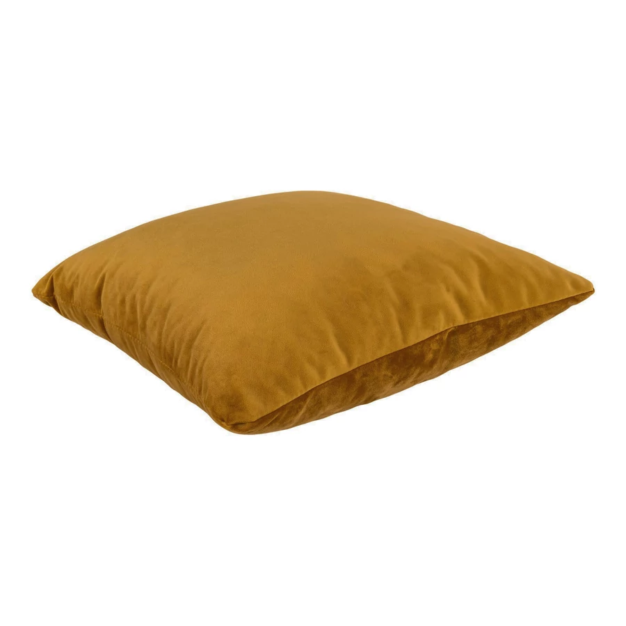 Elegáns sárga bársony párna 40x40 cm 2 db