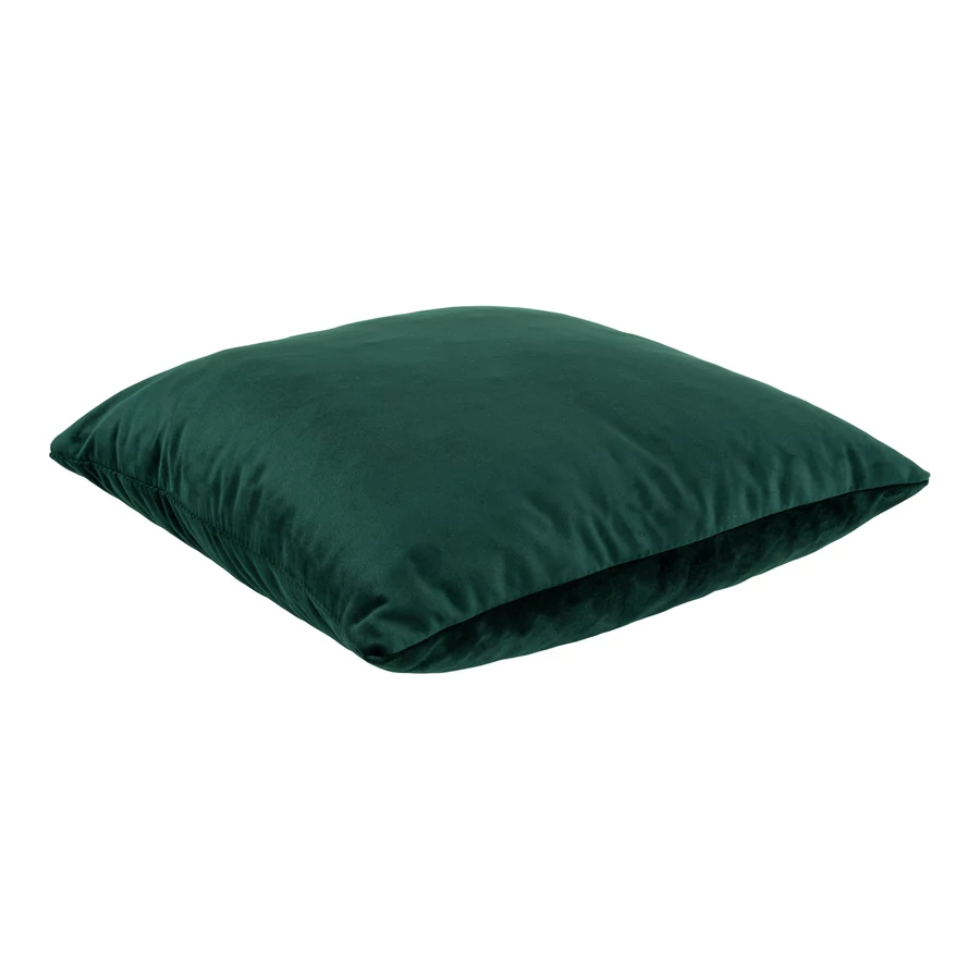 Elegáns sötétzöld bársony párna 40x40 cm 2 db
