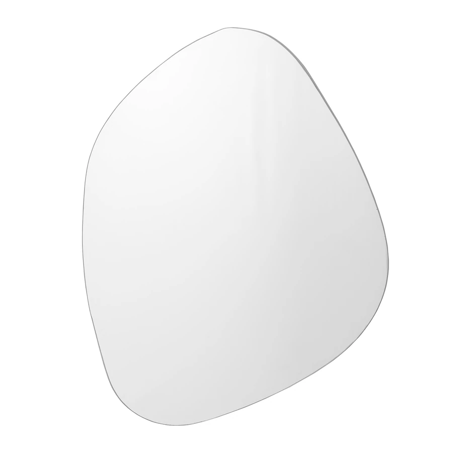 Ezüst szélű nagy organikus tükör