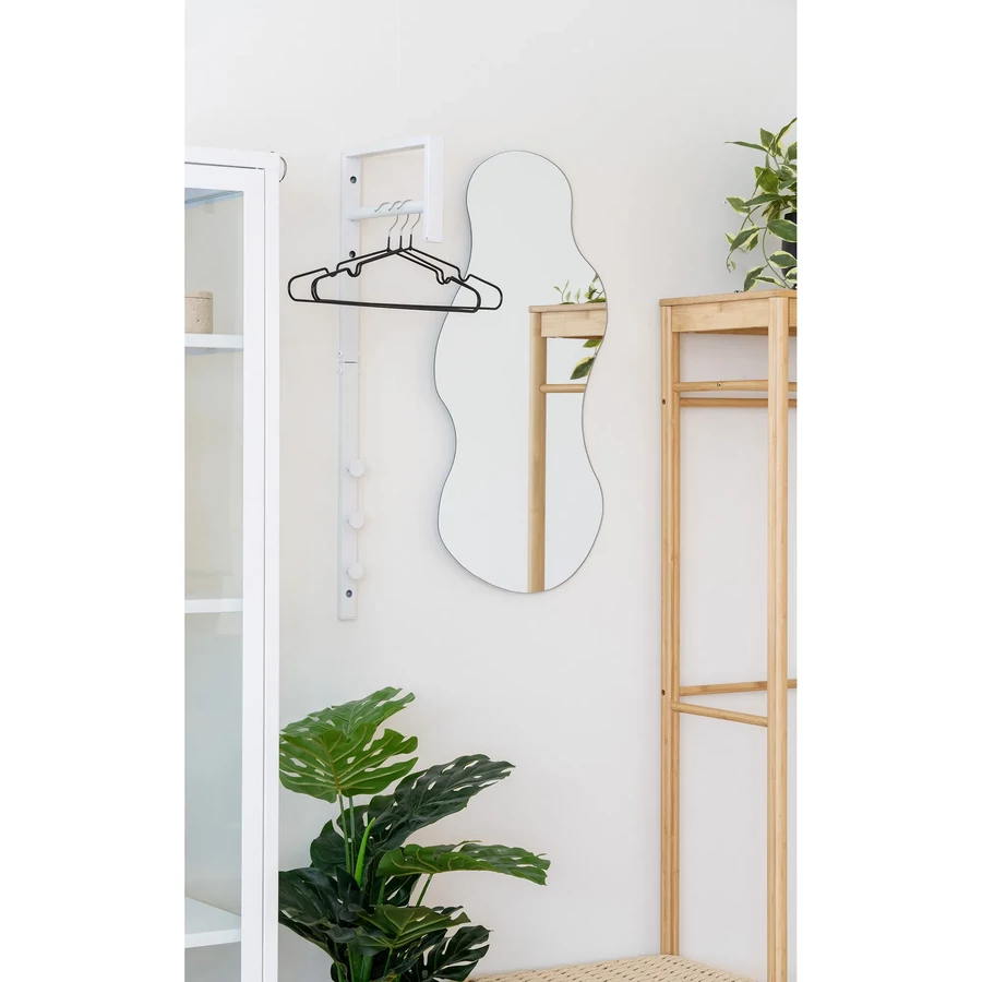 Fehér fém fali fogas