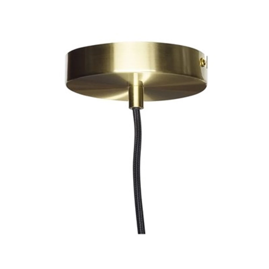 Fehér matt üveg lapított függőlámpa 40 cm