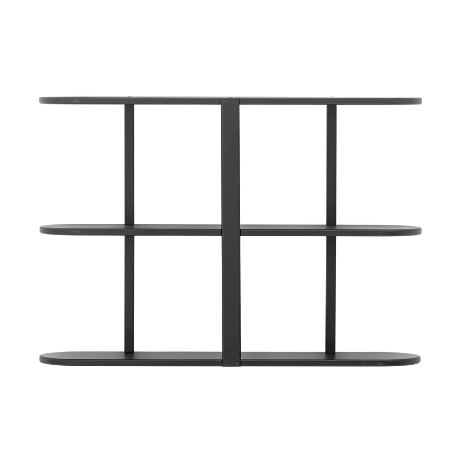 Fekete 3 polcos tárolóelem