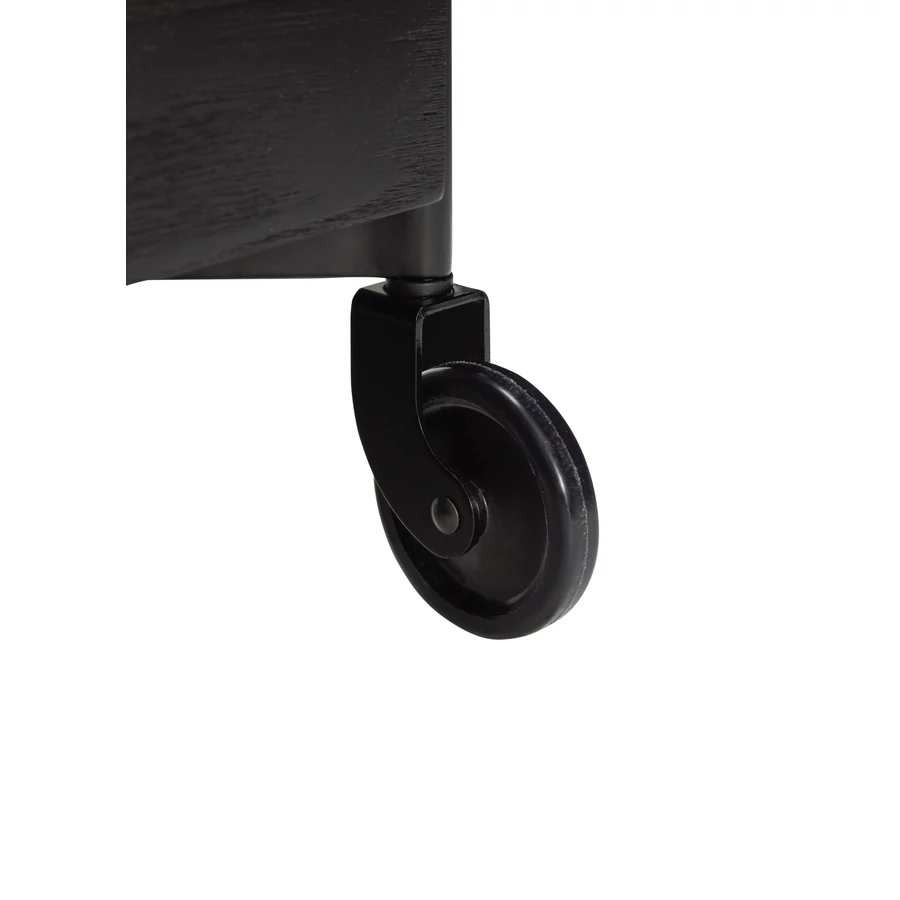 Fekete fa gurulós tároló