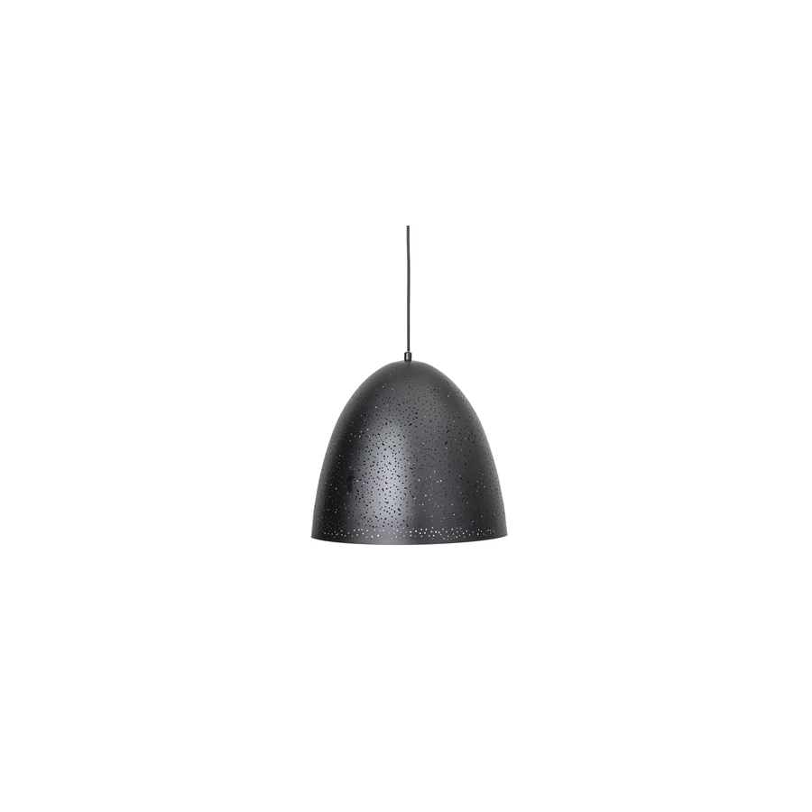 Fekete fém függőlámpa 40 cm