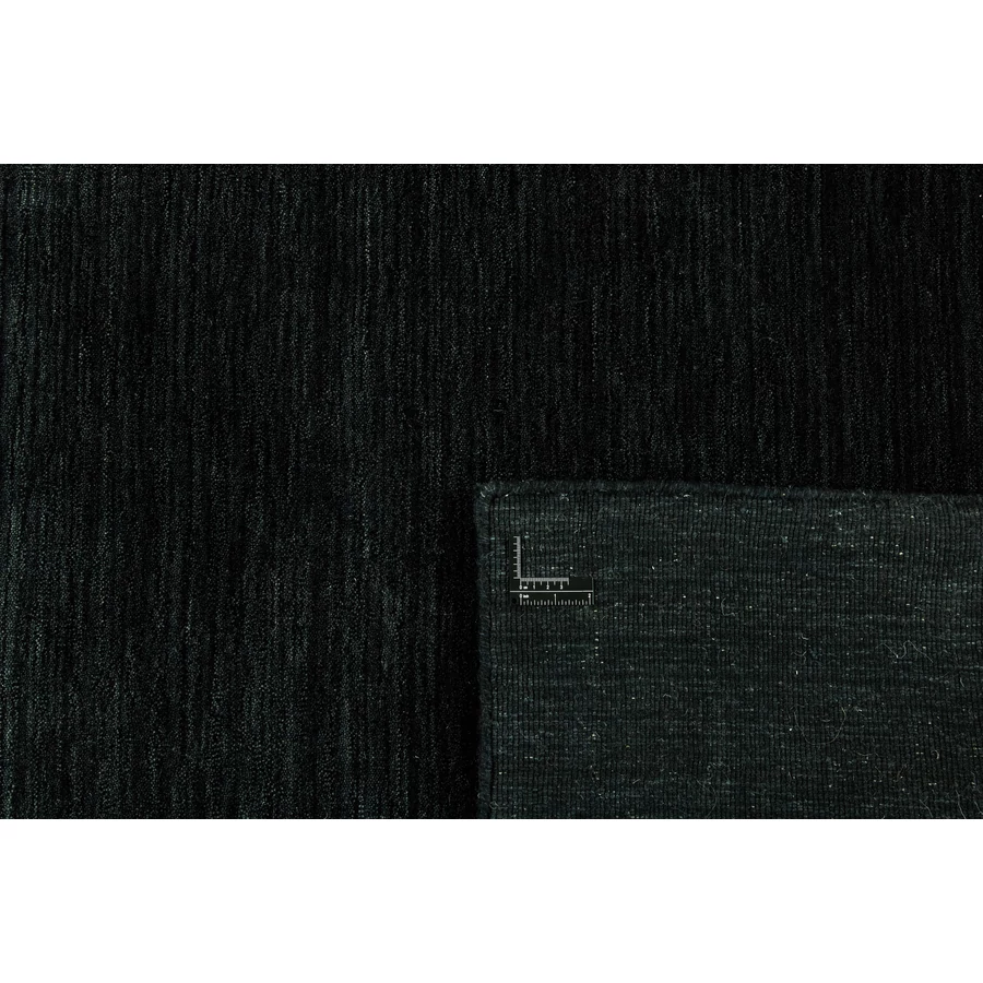 Fekete prémium gyapjú szőnyeg 160x90 cm