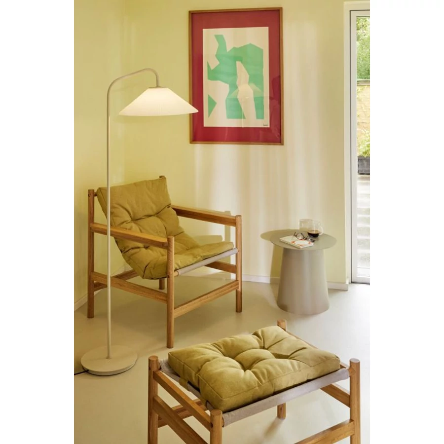 Homokszínű modern állólámpa 158 cm