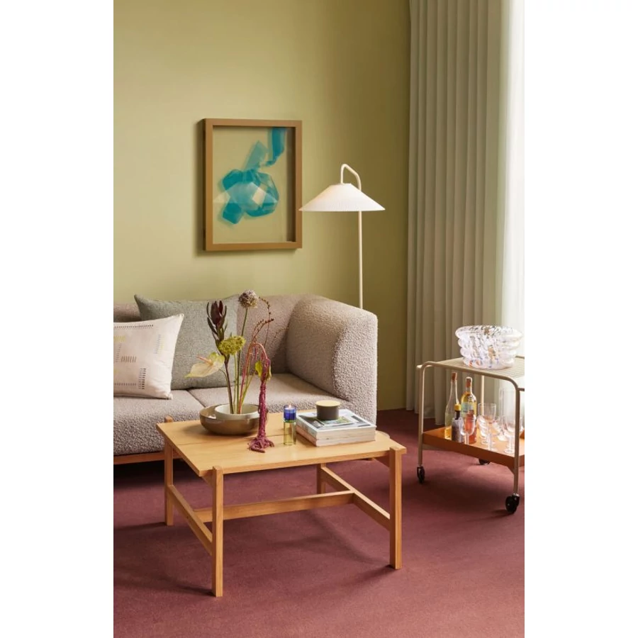 Homokszínű modern állólámpa 158 cm