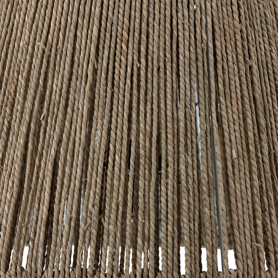 Juta és kő magas asztali lámpa