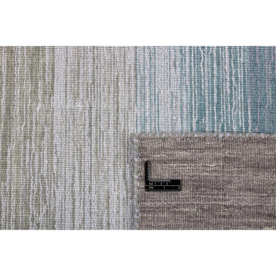 Kék és szürke gyapjú kilim szőnyeg 300x200 cm