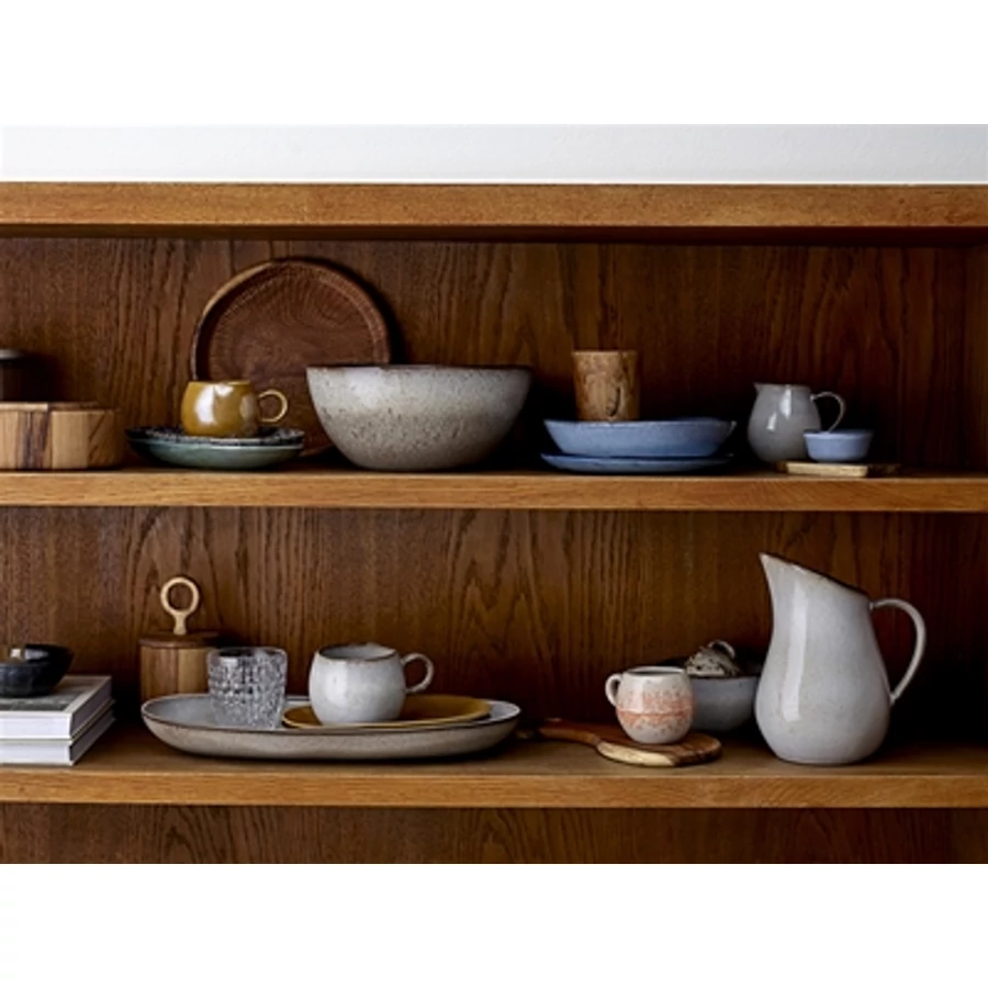 Kék kerámia mélytányér 6 db