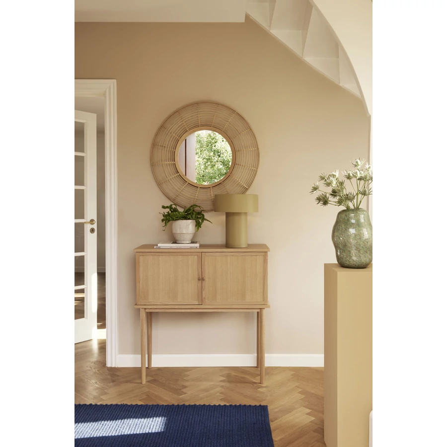 Khaki színű fém asztali lámpa