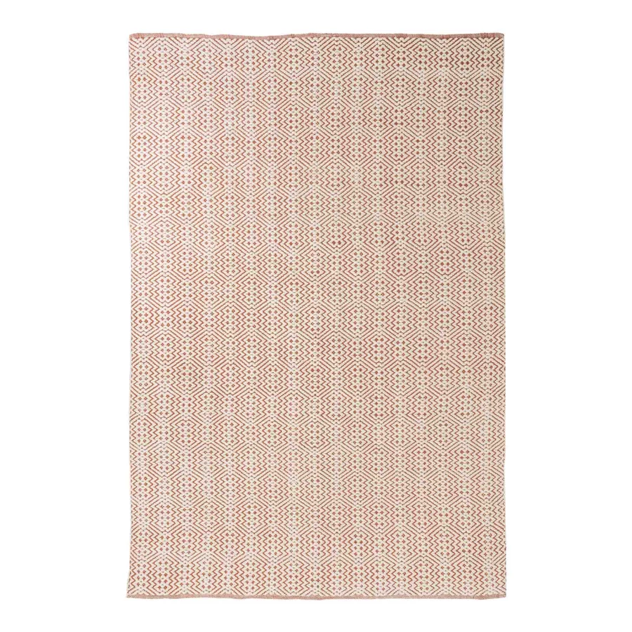 Korall színű szőnyeg újrahasznosított anyagból 200x140 cm
