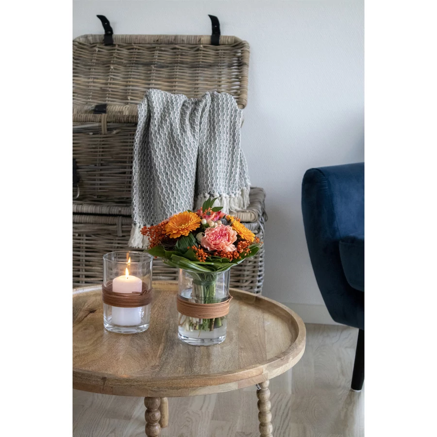 Mangófa kerek kisasztal 60 cm