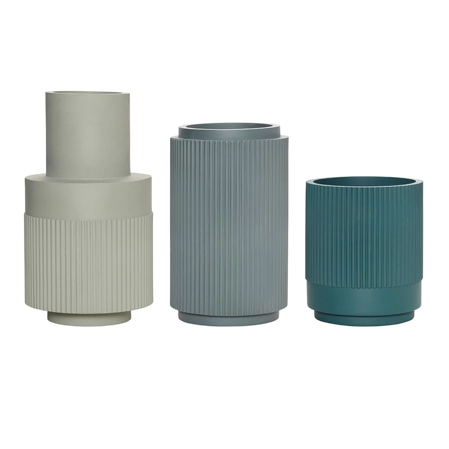 Matt színű váza szett 3 db