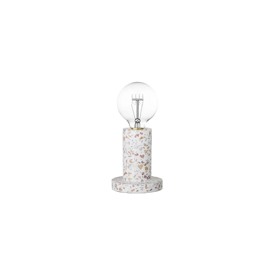 Mintás beton asztali lámpa 14 cm