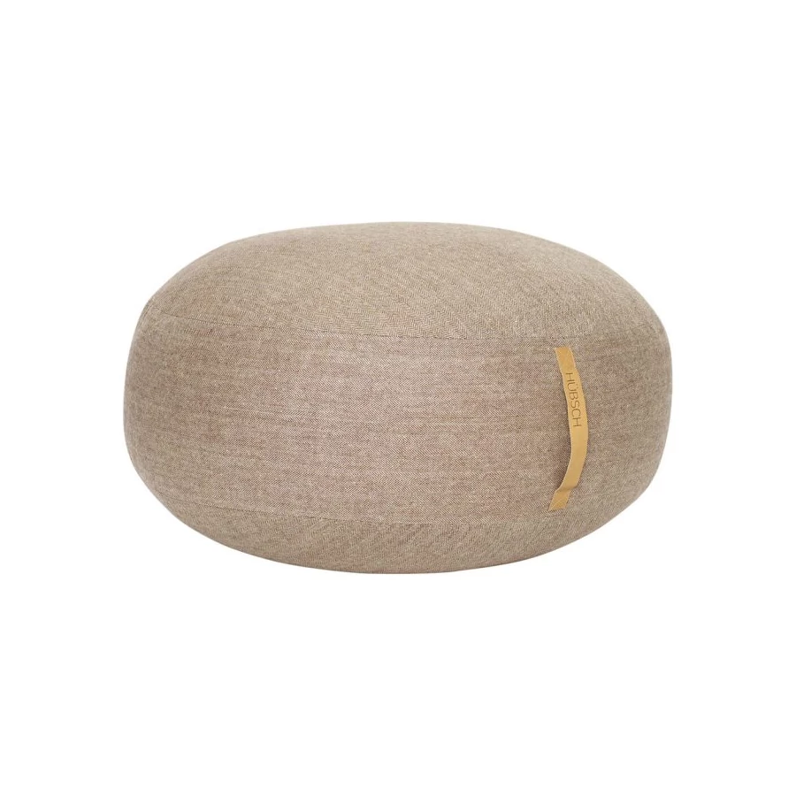 Modern barna puff ø70 cm