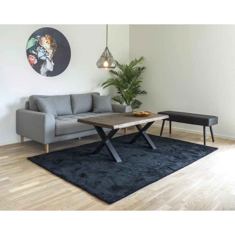 Modern fekete nagy szőnyeg 230x160 cm