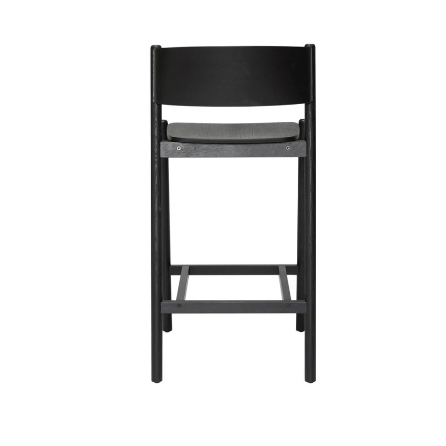 Modern fekete támlás bárszék