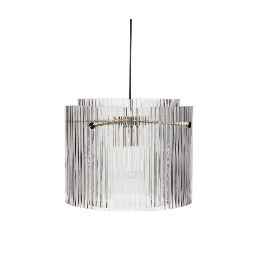 Modern hengeres üveg függőlámpa