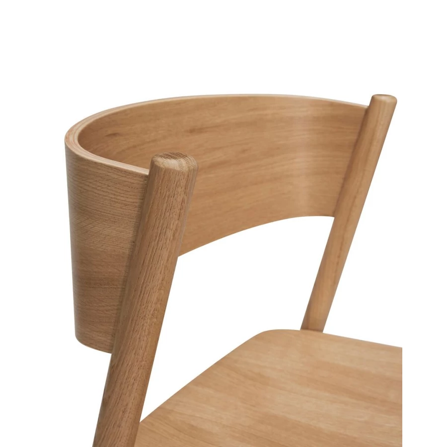 Modern natúr támlás bárszék