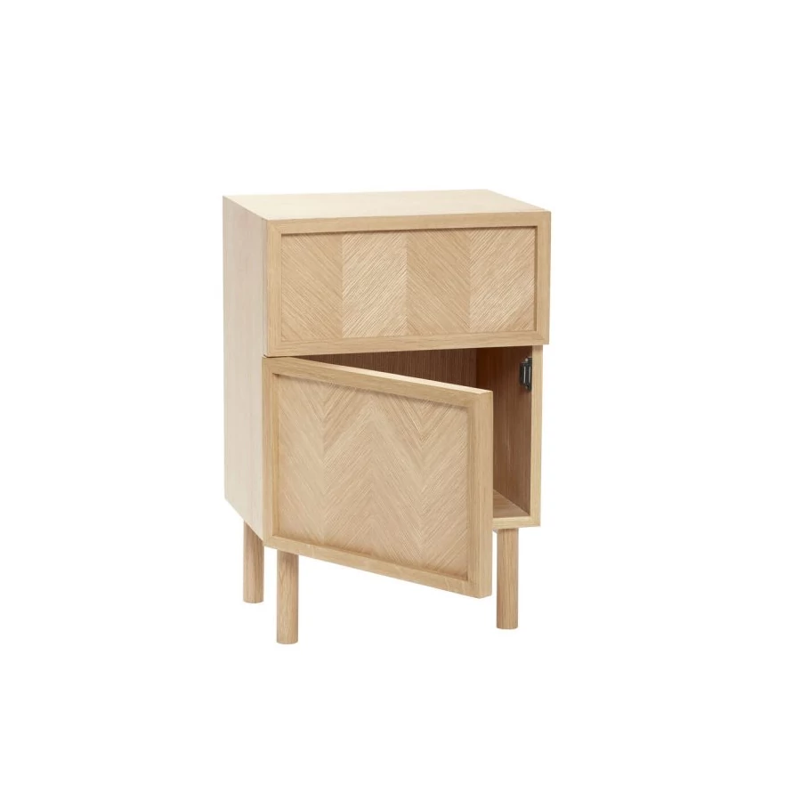 Modern tölgyfa éjjeliszekrény