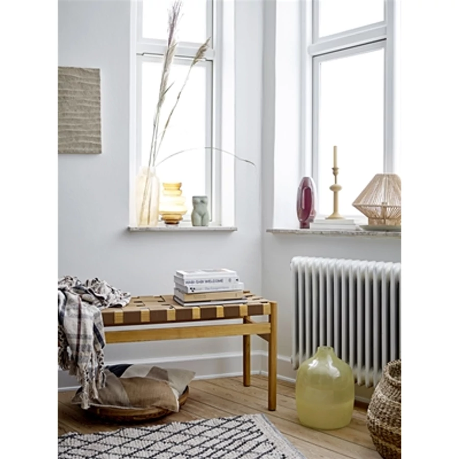 Natúr hosszú gyapjú szőnyeg 250x80 cm