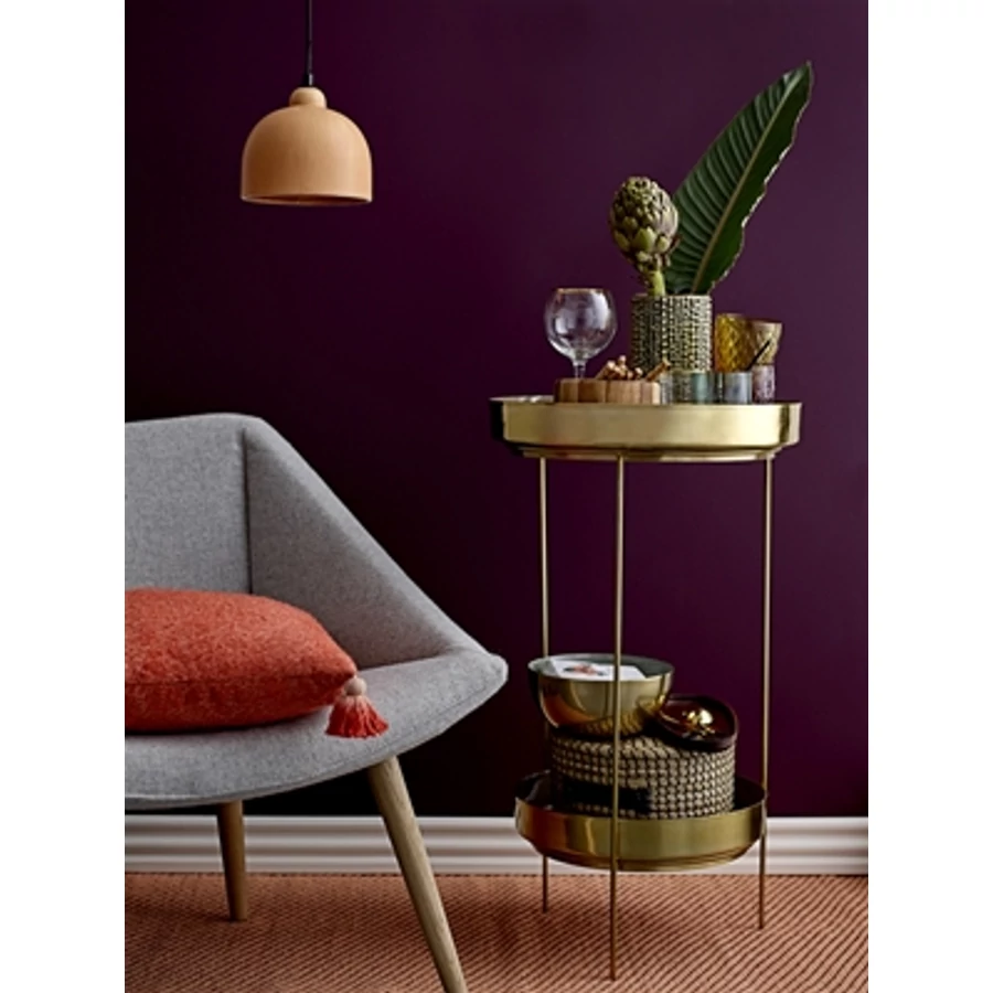 Natúr kőkerámia függőlámpa 18 cm