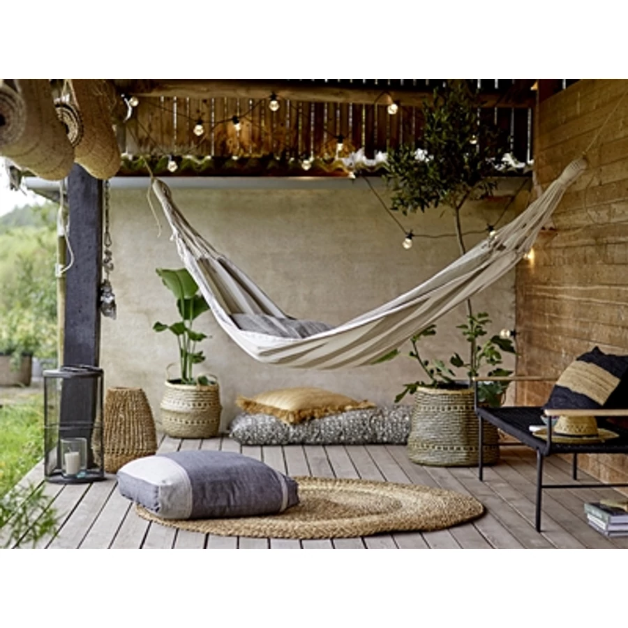 Natúr kör alakú tengerifű szőnyeg Ø150 cm