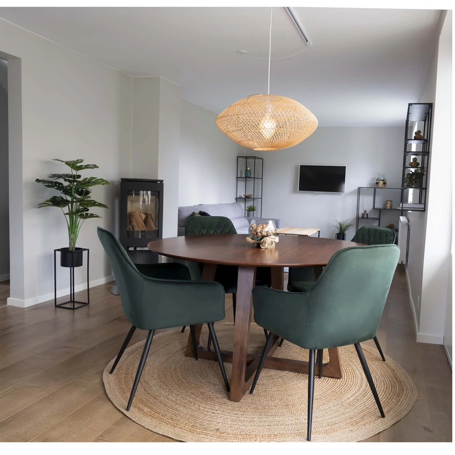 Natúr kör fonott juta szőnyeg Ø180 cm