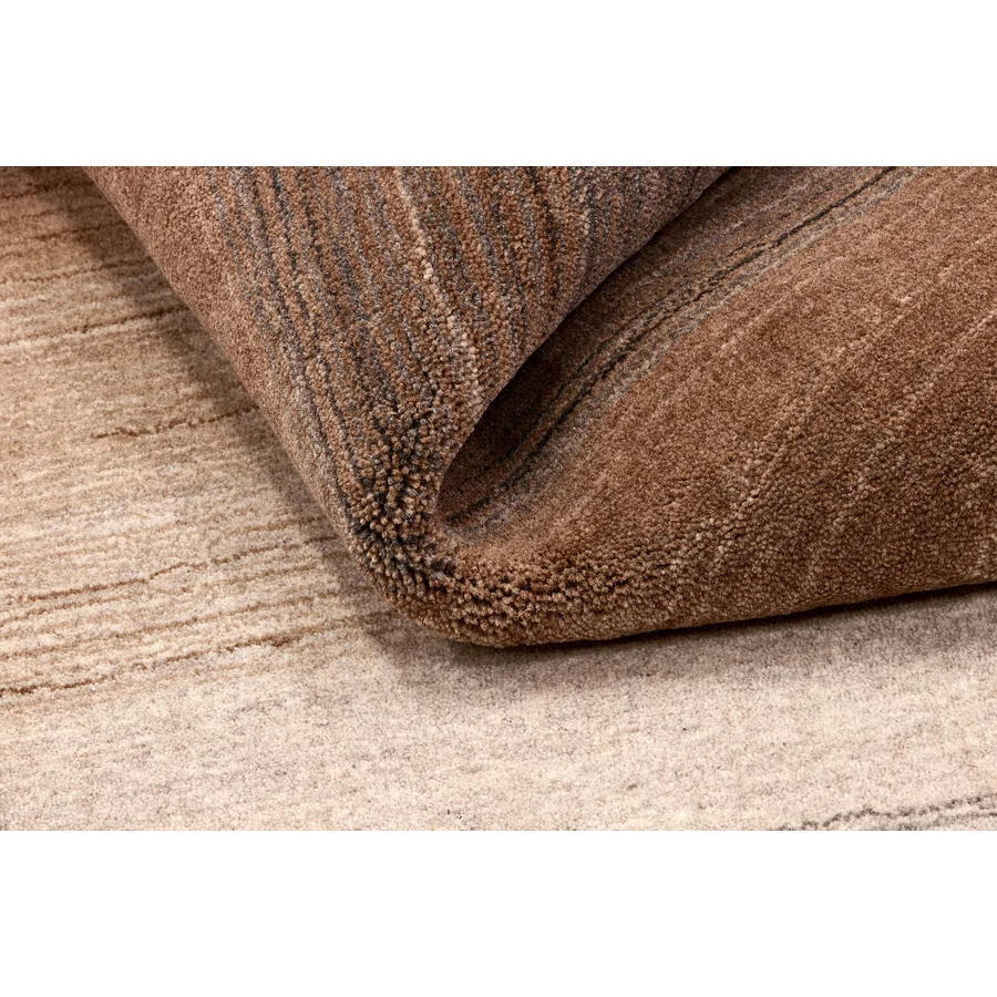 Natúr színes prémium gyapjú szőnyeg 90x160 cm