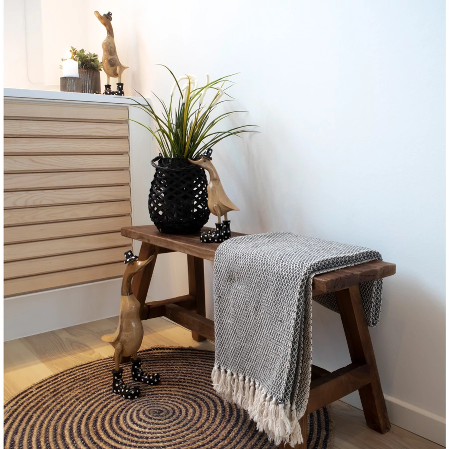 Natúr teakfa pad 90 cm