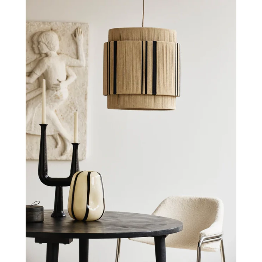 Nordic fekete csíkos függőlámpa