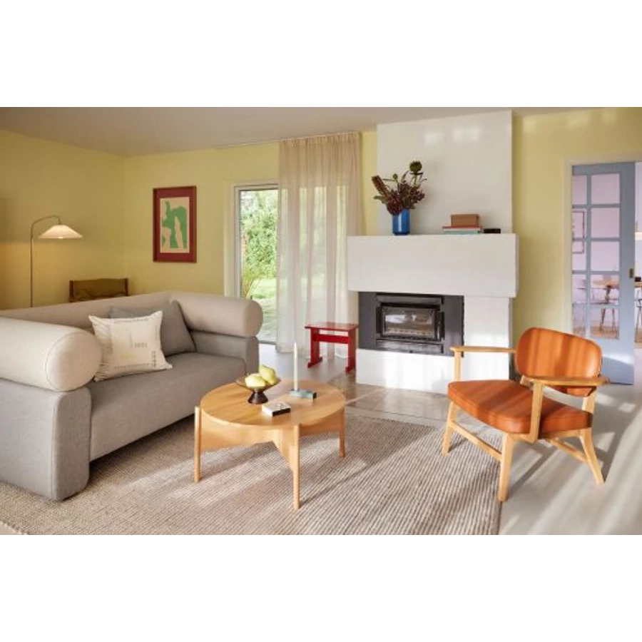 Piros kőrisfa kisasztal