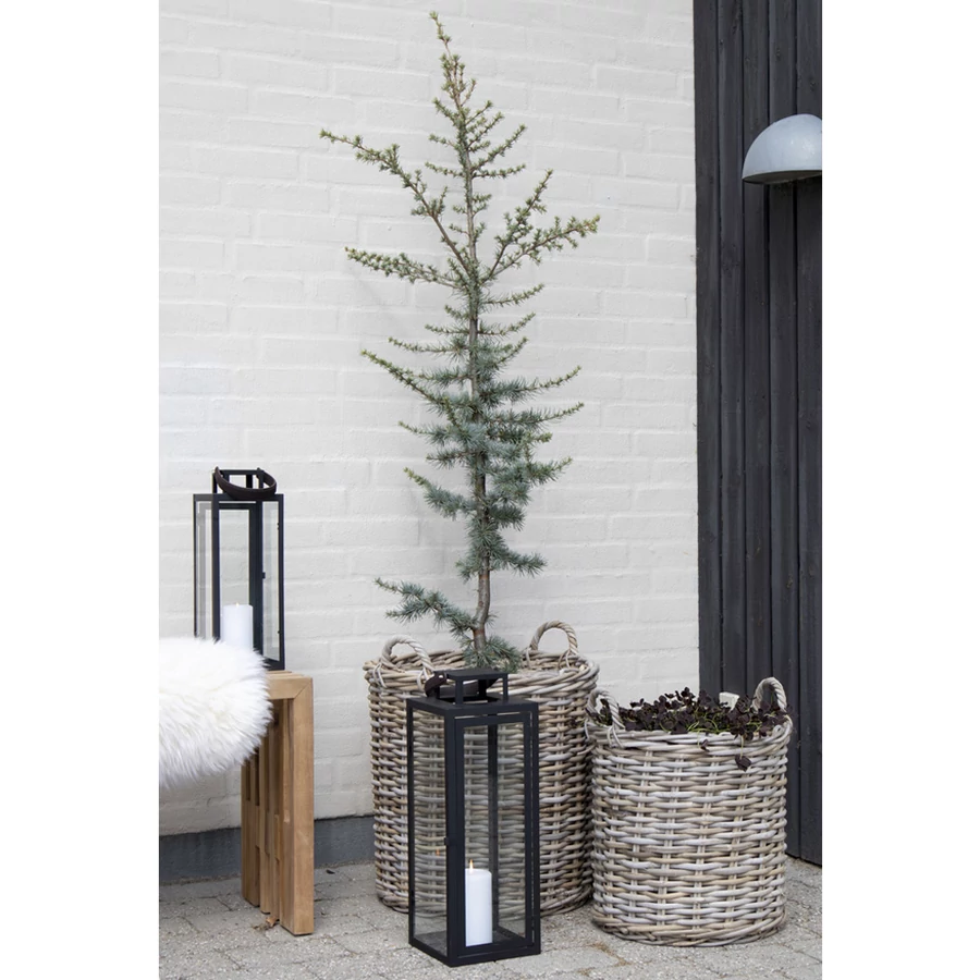 Rusztikus rattan kosár 2 db