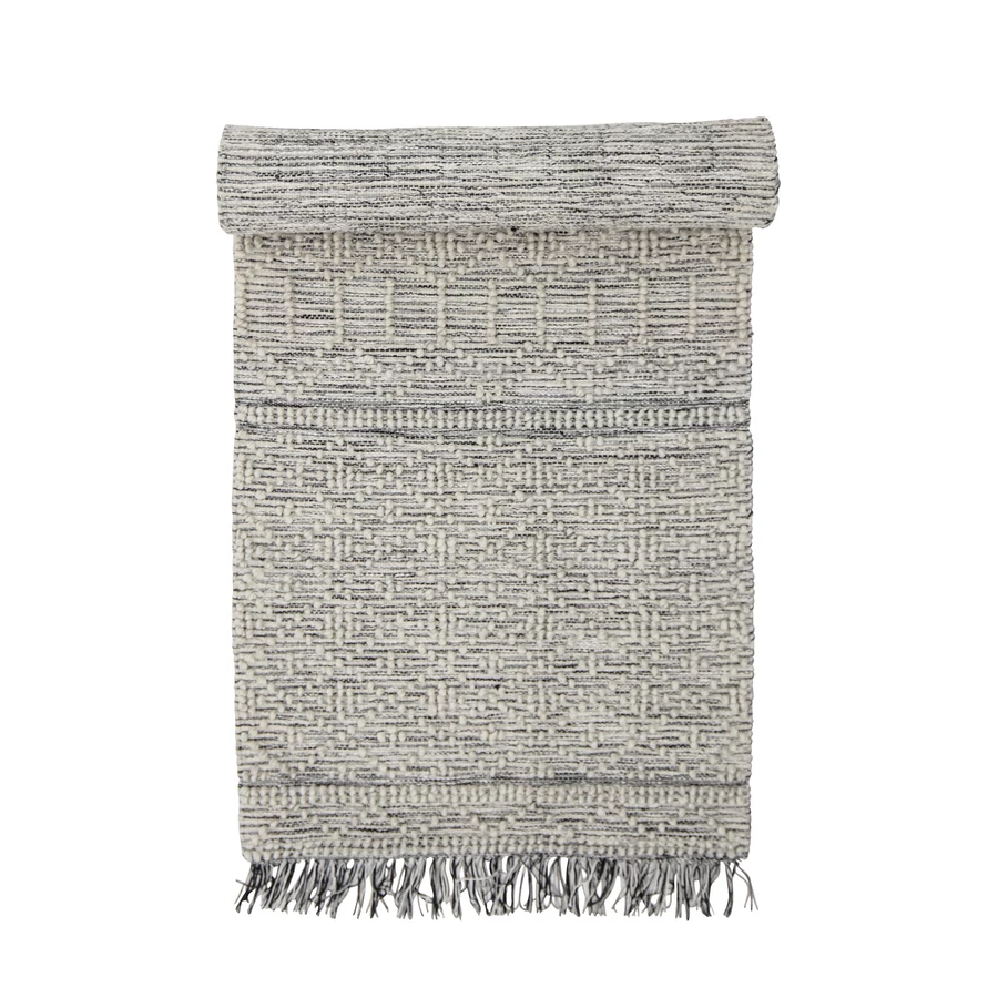 Rusztikus szürke mintás szőnyeg 245x75 cm