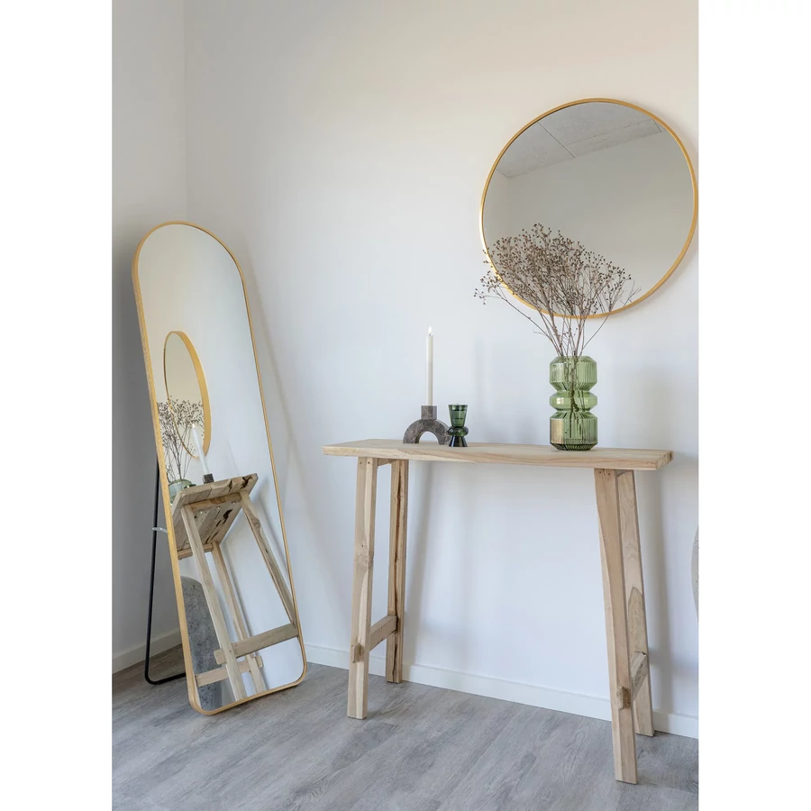 Rusztikus teakfa konzolasztal