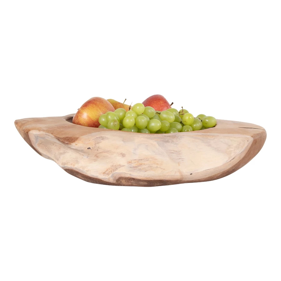 Rusztikus teakfa tál Ø40 cm