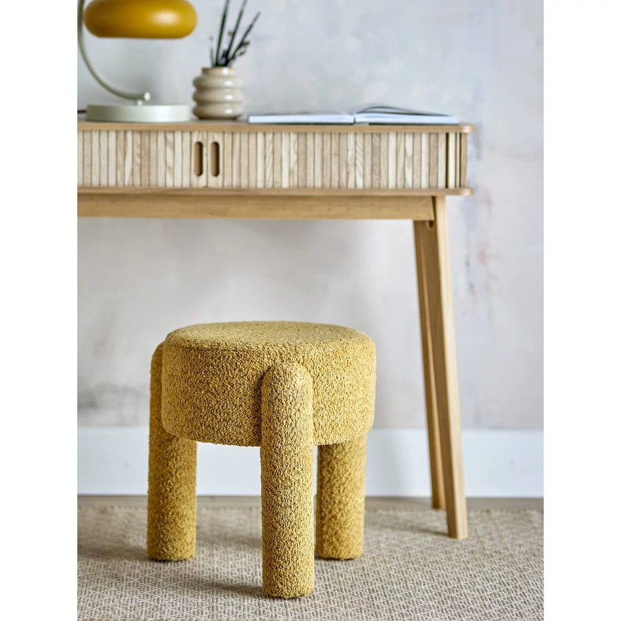 Sárga háromlábú buklé ülőke