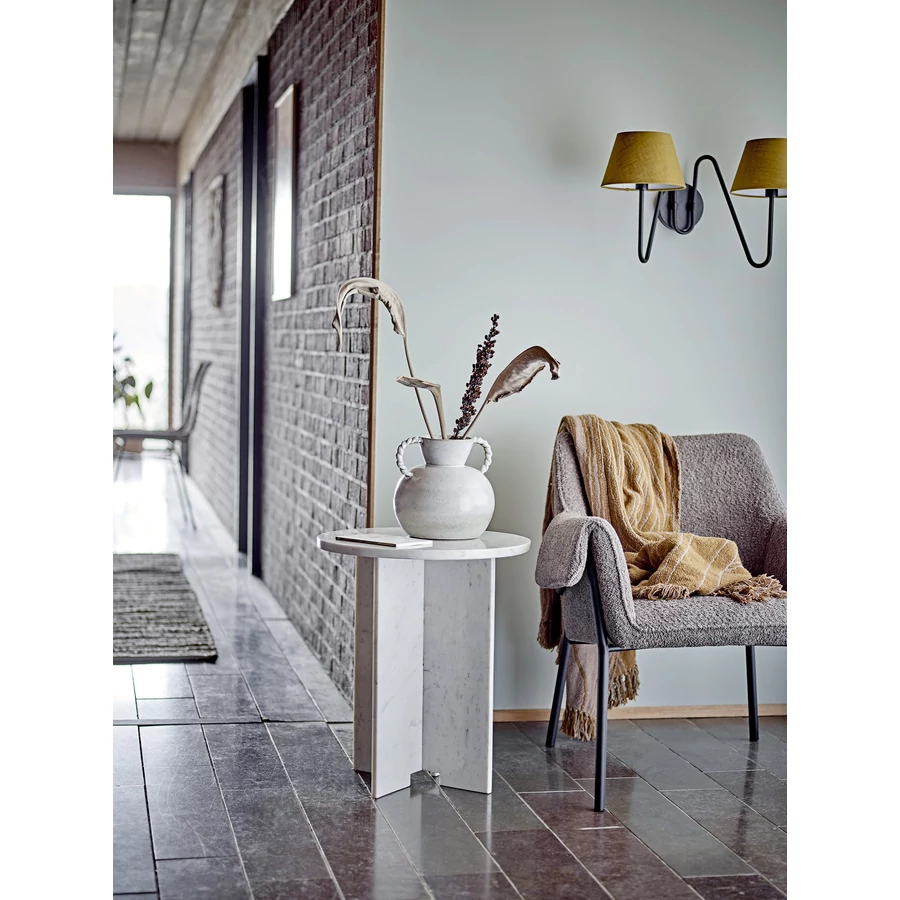 Sárga kétágú fali lámpa