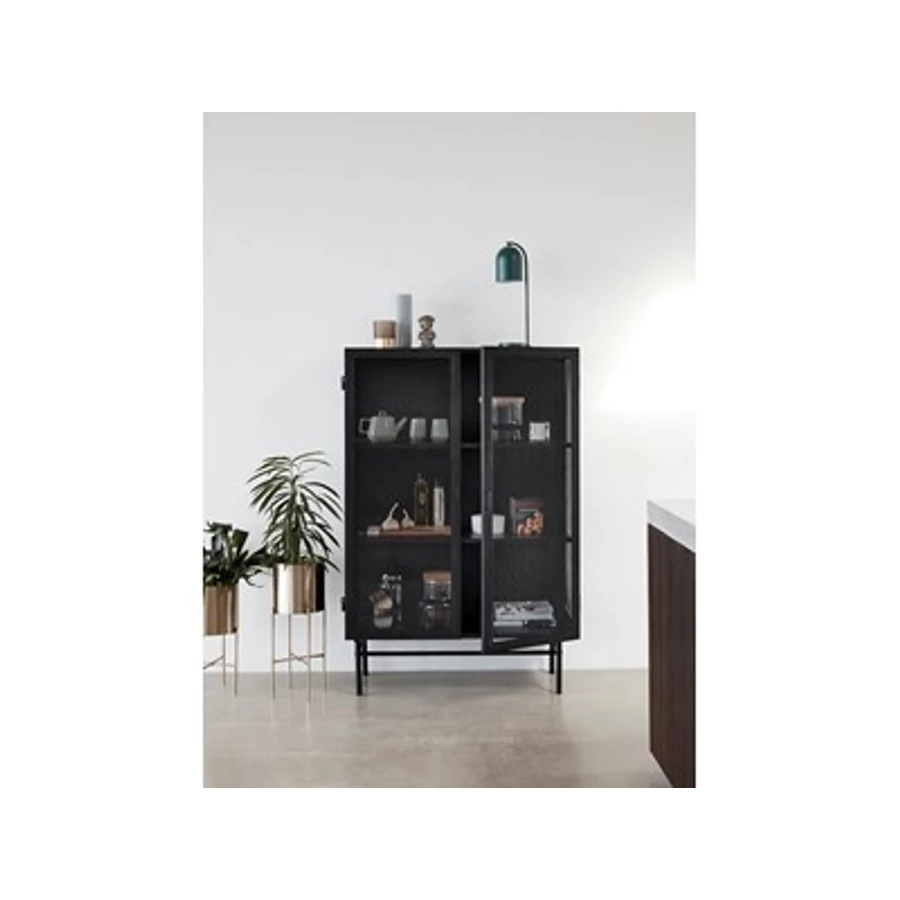 Sárgaréz lábakon álló kaspó szett 2 db