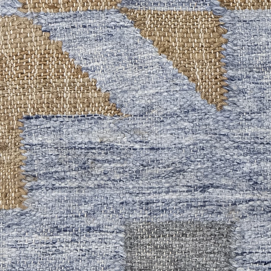 Skandináv kék mintás szőnyeg 245x75 cm