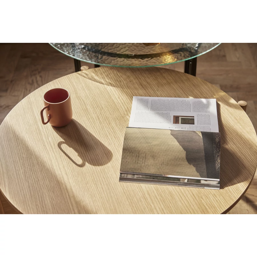 Skandináv tölgyfa kerek asztal 86 cm