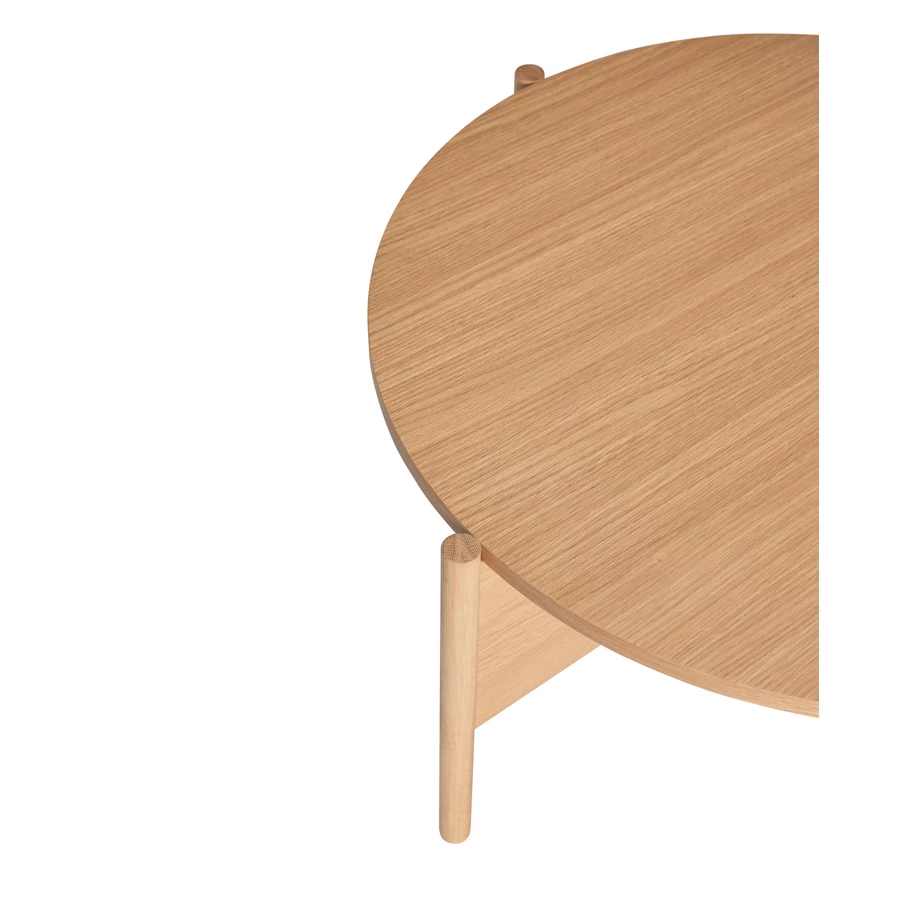 Skandináv tölgyfa kerek asztal 86 cm