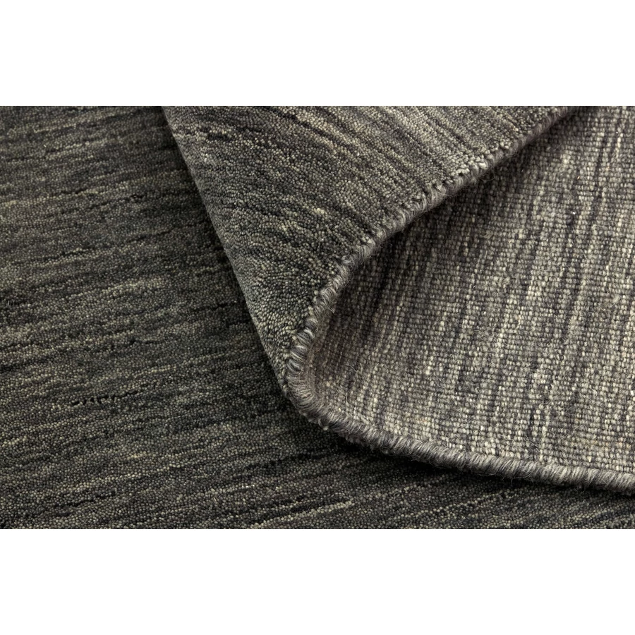 Sötét szürke prémium gyapjú szőnyeg 90x60 cm