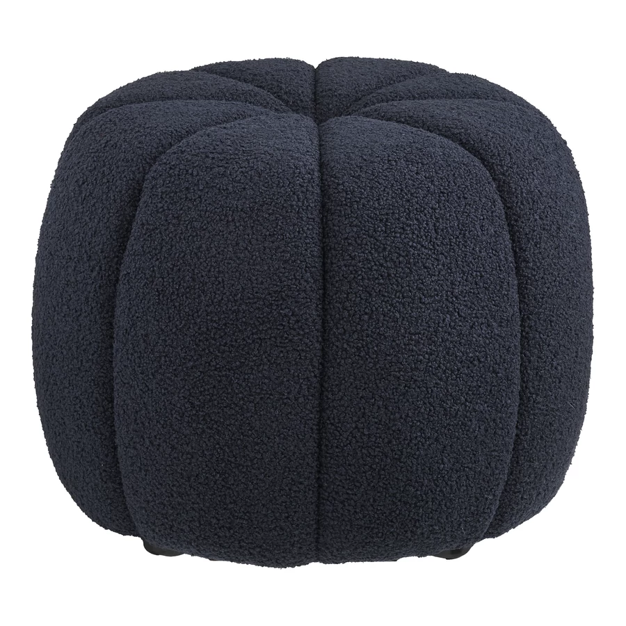 Sötétkék szövet puff 48 cm