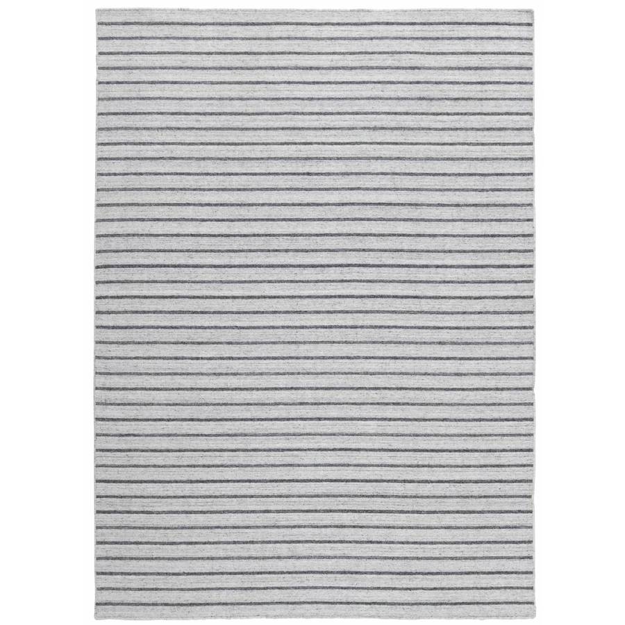 Sötétszürke és ezüst csíkos prémium szőnyeg 200x140 cm