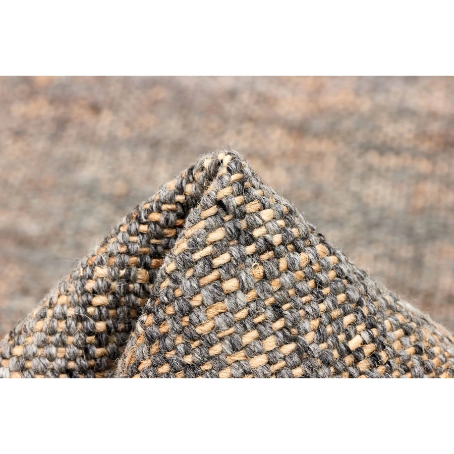 Sötétszürke prémium gyapjú szőnyeg 240x170 cm