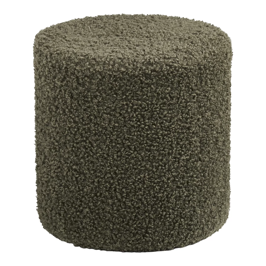 Sötétzöld szövet puff 34 cm